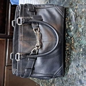 Coach bag (black with silver hardware) vintage